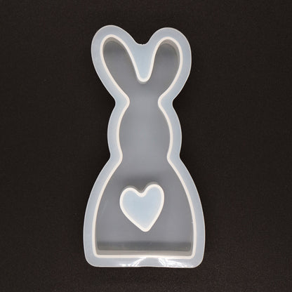 Silikonform Hase mit Herz Ostern Hasenform