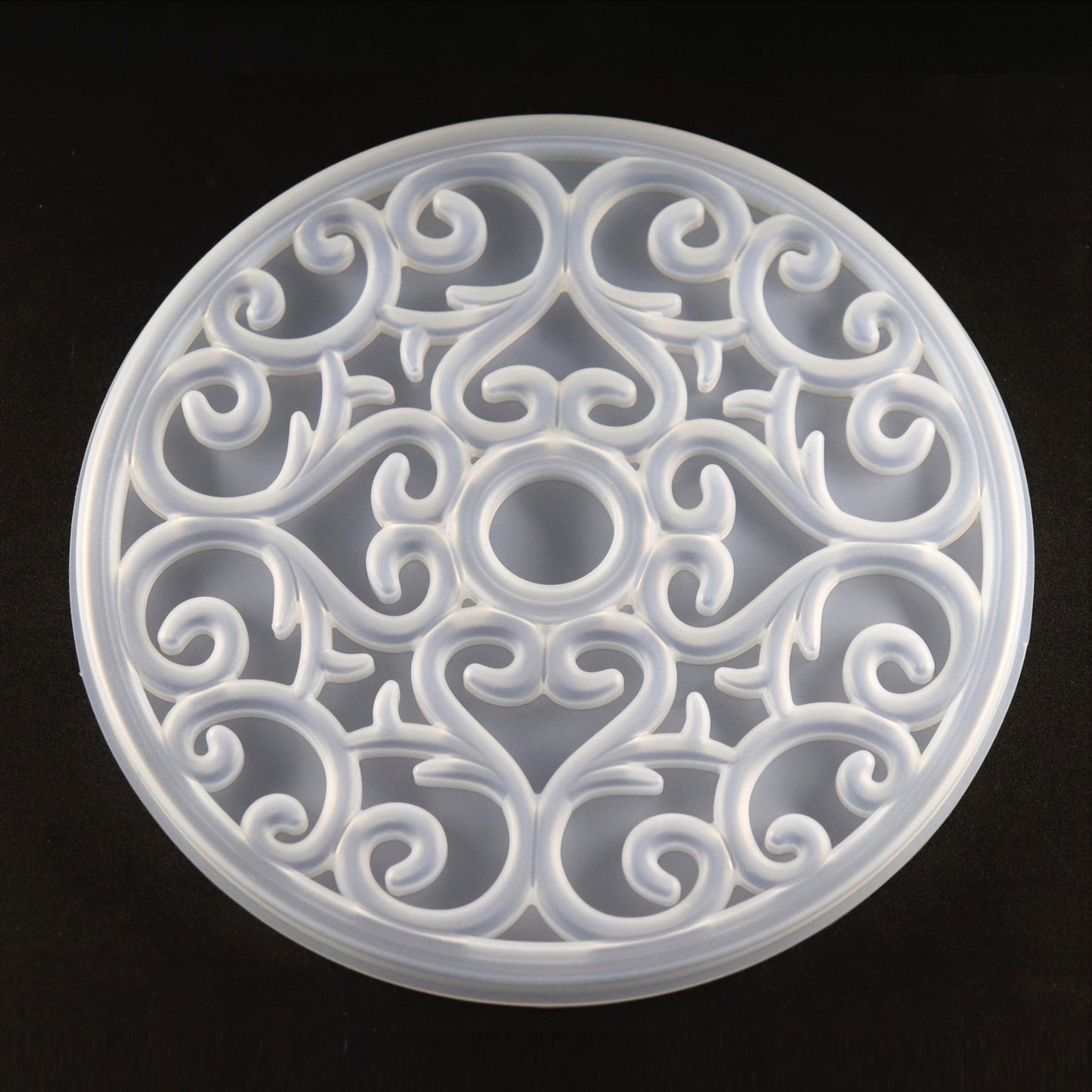 Epoxidharzform Ranken Ornamente Silikonform Gießform für Epoxidharz ca. 19,5 cm